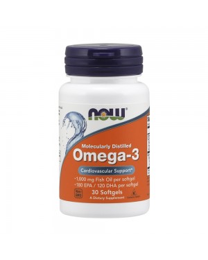 Omega-3, Molecularly Distilled Softgels