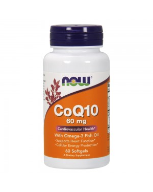 CoQ10 60 mg & Omega 3 Fish Oils Softgels