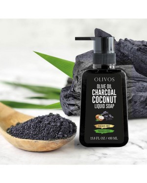 OLIVOS CHARCOAL COCONUT LIQUID SOAP 450 ML